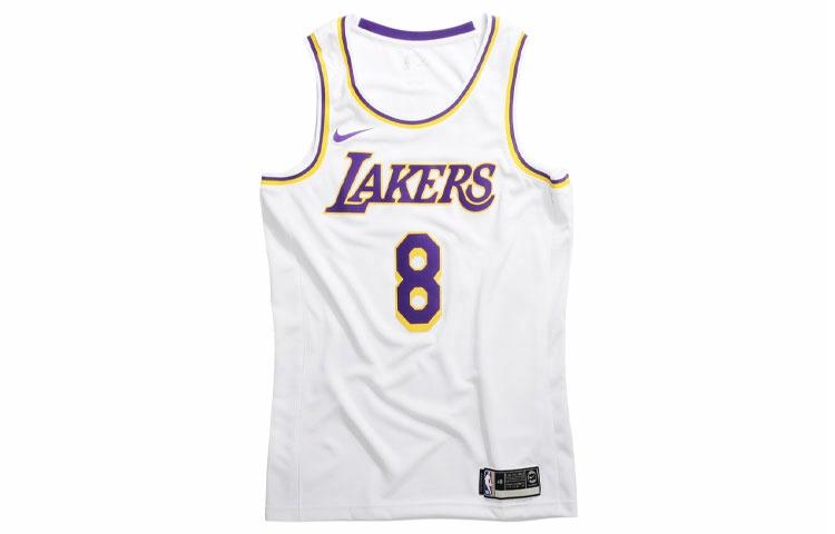 Мужская майка Nike NBA Lakers Kobe Bryant #8 (белая) — фото 1