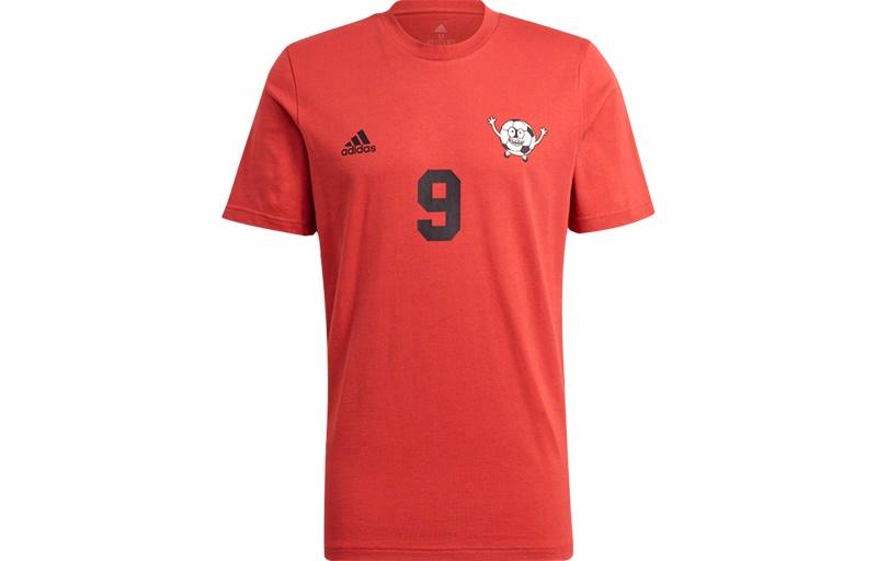 Мужская футболка adidas Lil Number T M DNA GFX (розово-флуоресцентная) — фото 1