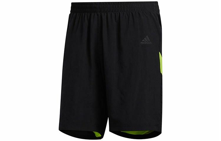Мужские шорты adidas Own The Run Sho (черно-зеленые) — фото 1