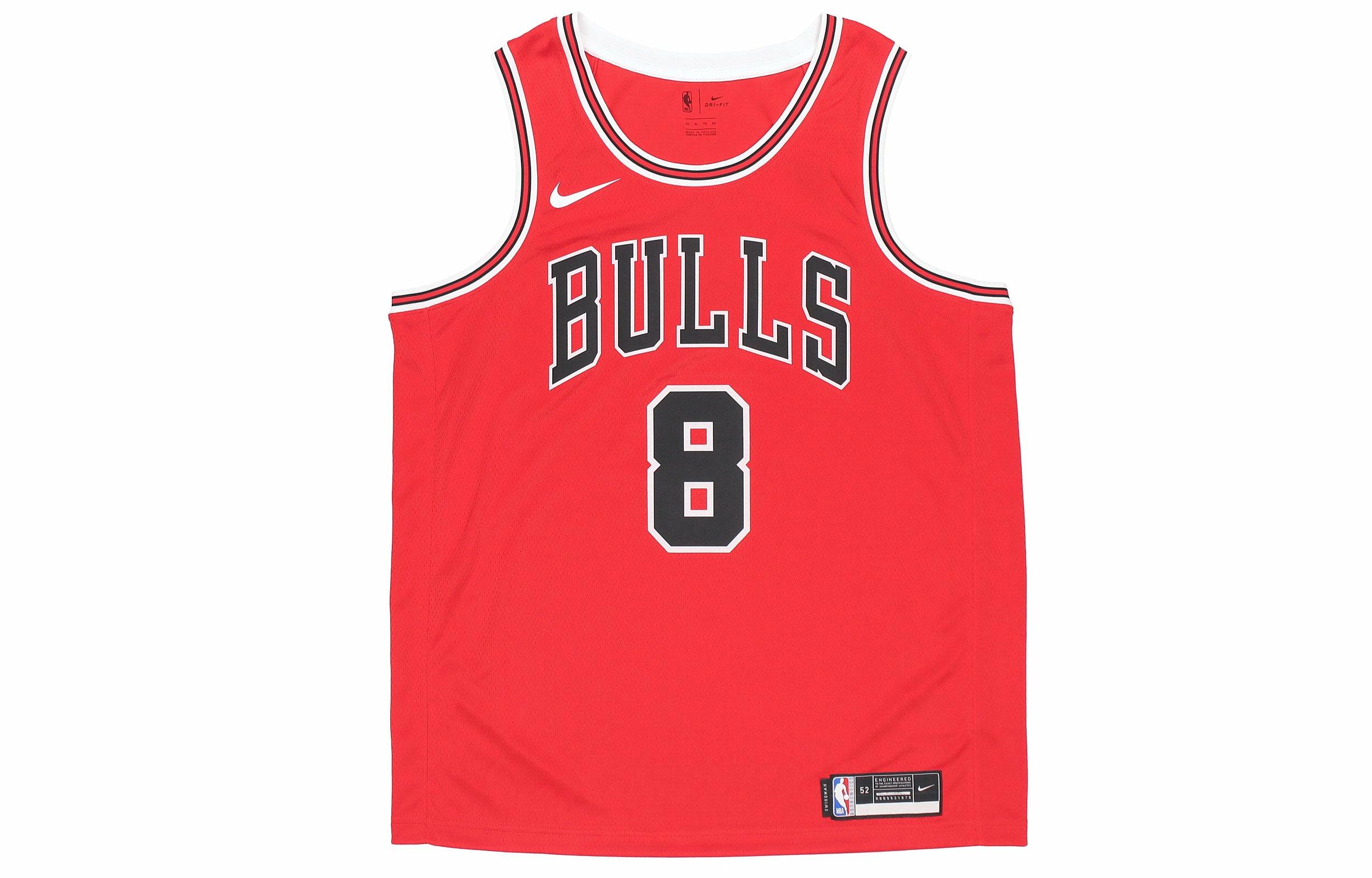 Мужская майка Nike NBA SW Chicago Bulls Zach LaVine (красная) — фото 1