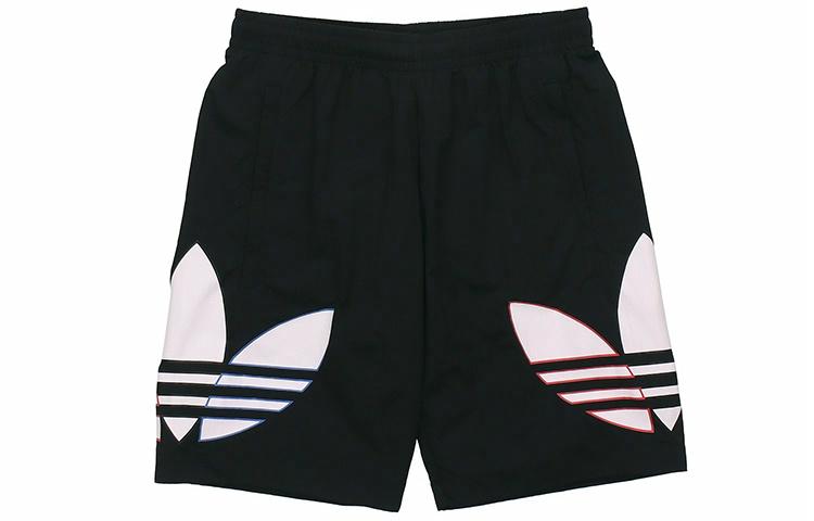 Мужские штаны adidas Tricolor Short Logo (черные)