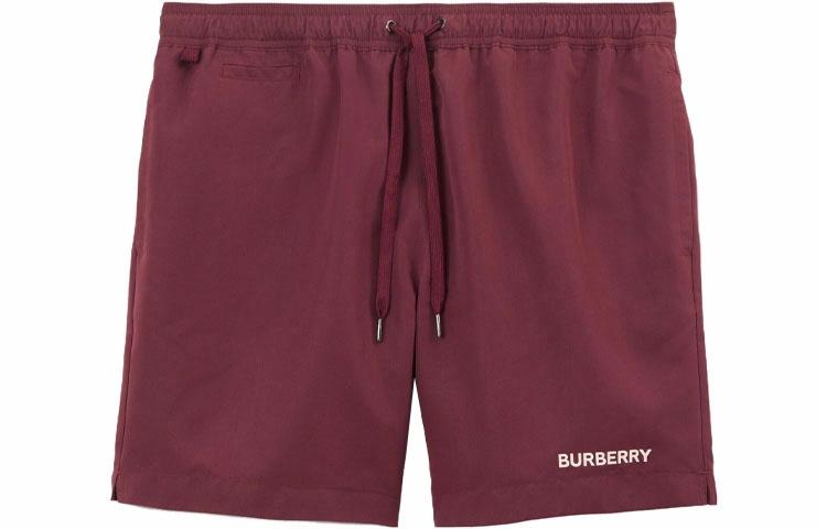 Мужские шорты Burberry (бордовые)