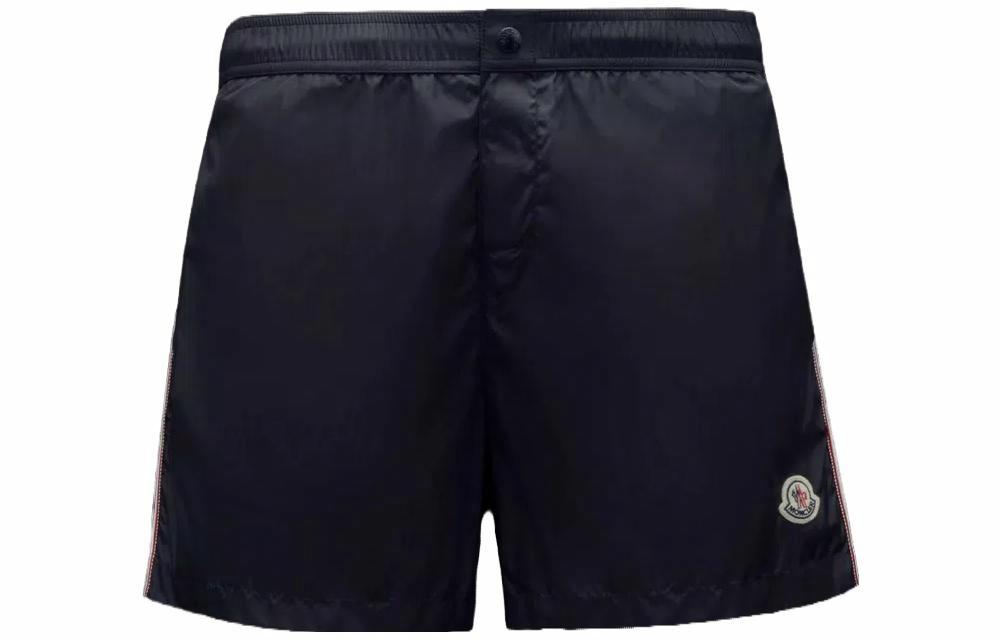 Мужские шлепанцы Moncler Swim Shorts (темно-синие)