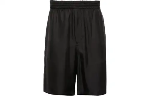 Prada silk track shorts