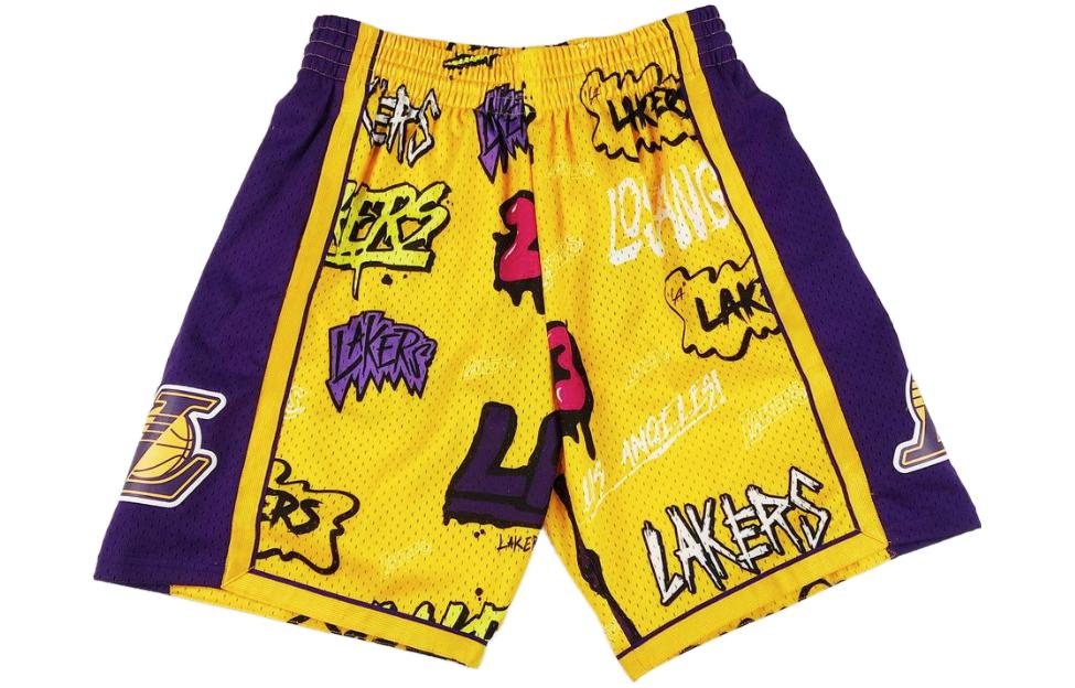 Mitchell Ness Basketball Shorts Unisex Yellow