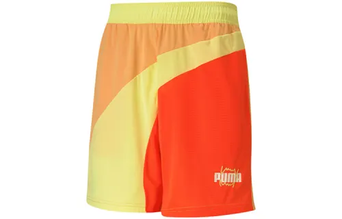 Puma, basketball sports coral shorts
