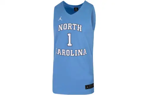 Jordan College Replica UNC Basketball Jerseys Men's Blue Moderate Other