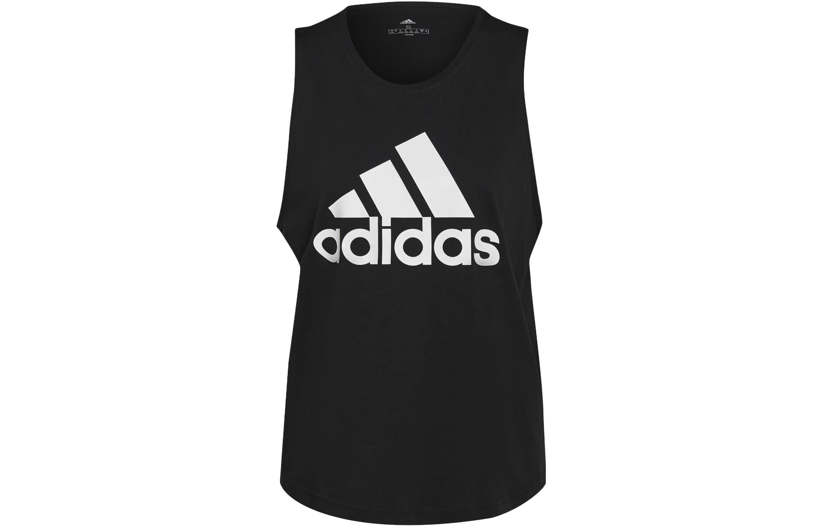 Adidas Essential Tank Tops Women's Black Crew Neck Moderate Other