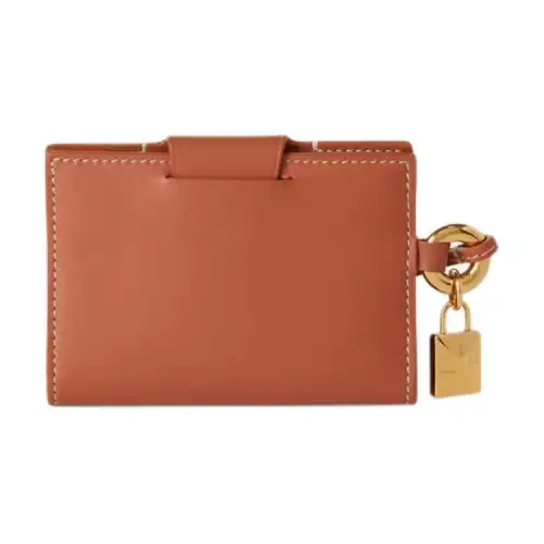 Loro Piana Smooth Calfskin Card Holder Women's Brown
