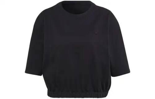 Adidas Originals T Shirts Women's Black Crew Neck Moderate