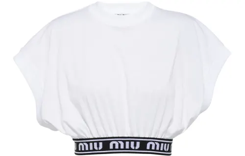 MIU MIU Pre Owned Logo underband Top