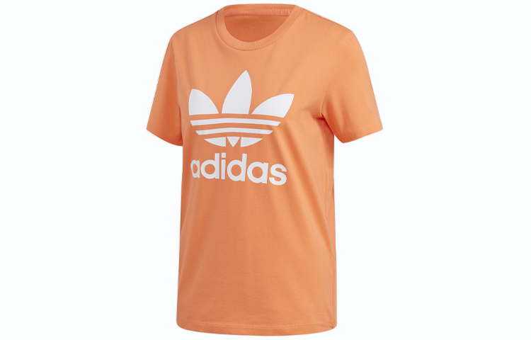 Женская футболка adidas originals (кораллово-розовая) — фото 1