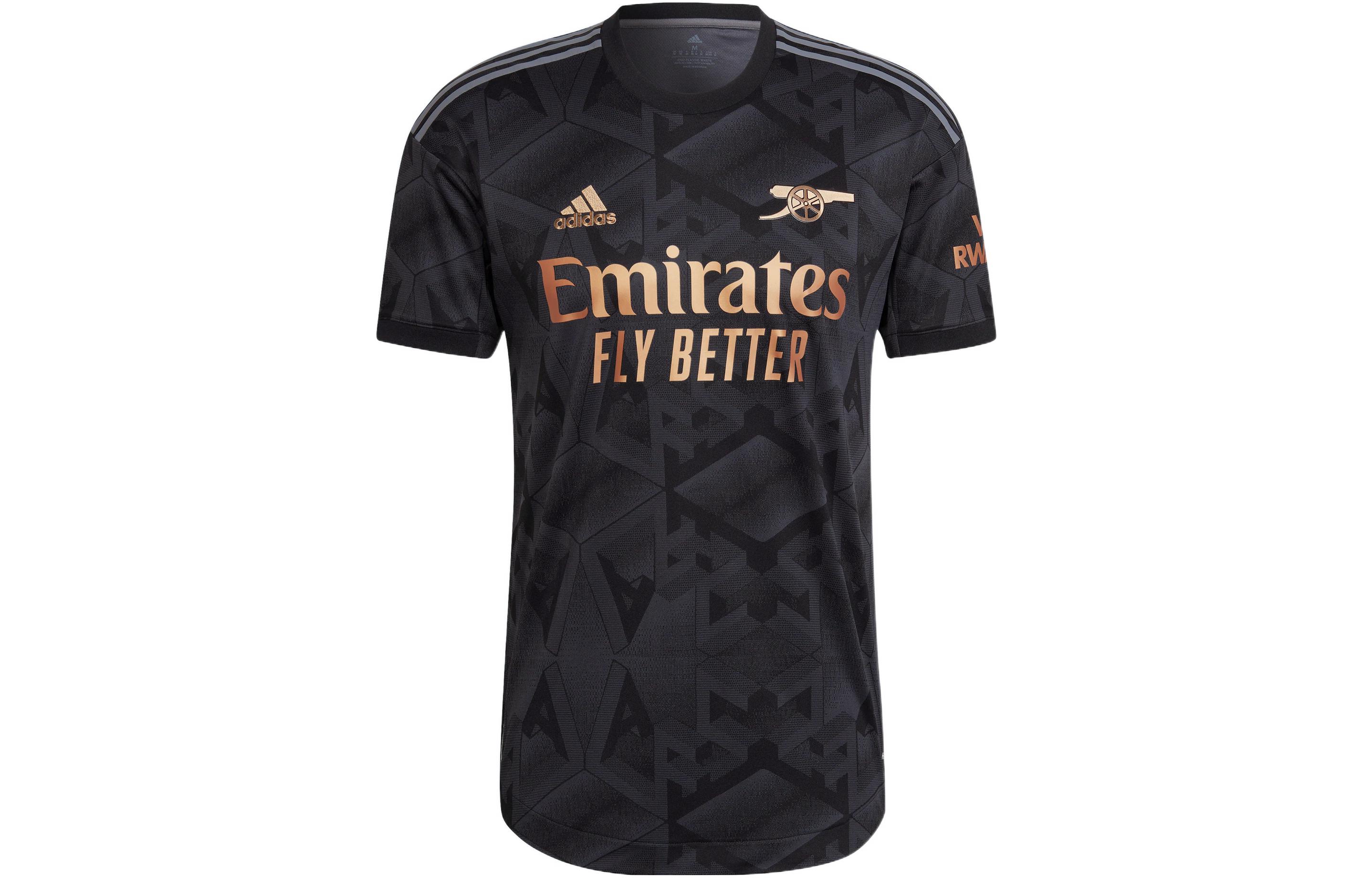 Adidas, football black football uniform with a round collar
