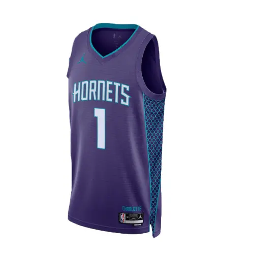 Jordan Charlotte Hornets Statement Basketball Jersey Men's Purple