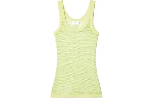 OFF-WHITE U-neck Fishnet Tank Top