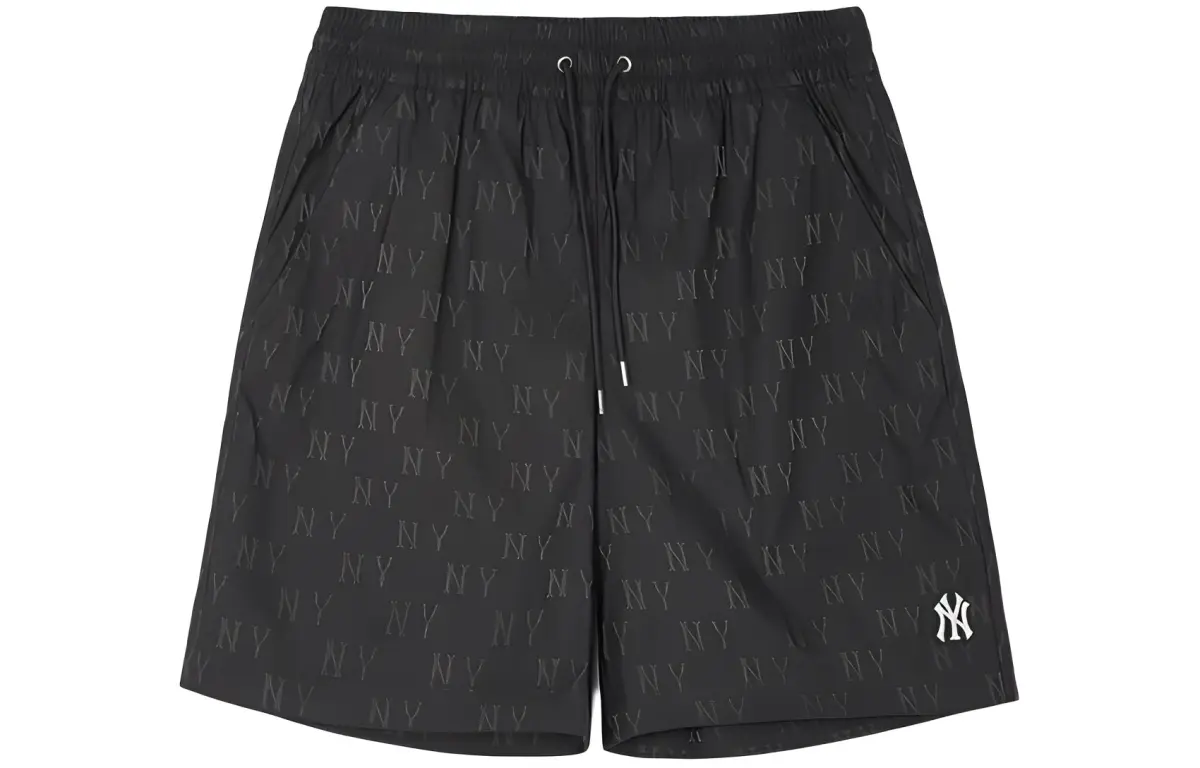MLB New York Yankees Casual Shorts Unisex Black Moderate