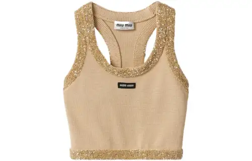 MIU MIU FW23 Tank Top Women's Cream