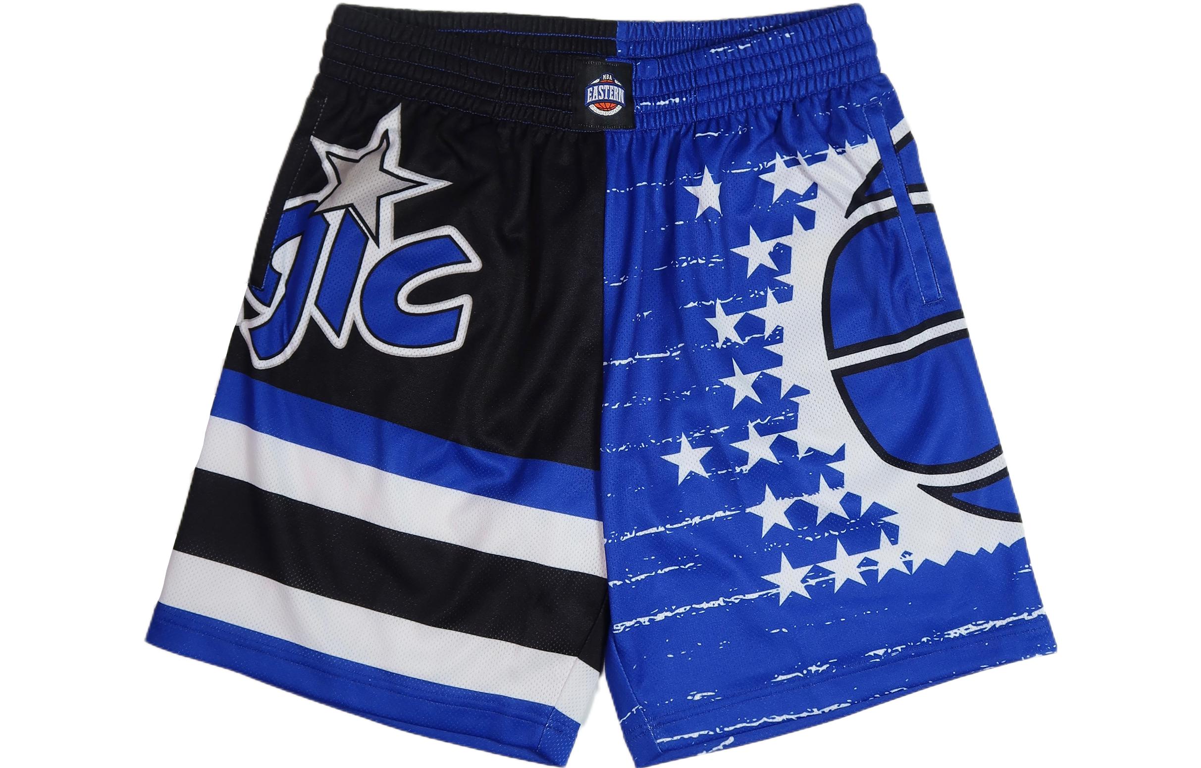 Mitchell Ness Basketball Shorts Unisex Blue Black