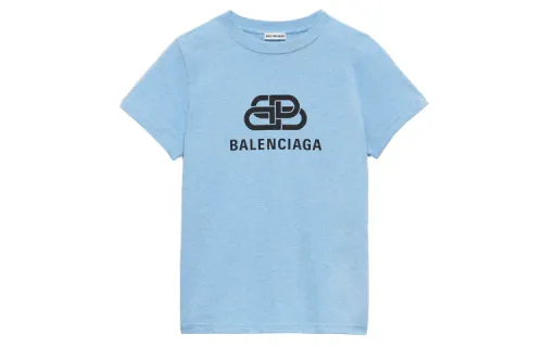 Balenciaga T Shirt Women's Light Blue