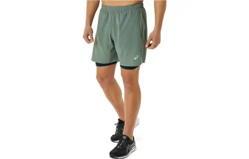ASICS Casual Shorts Men's Green Moderate