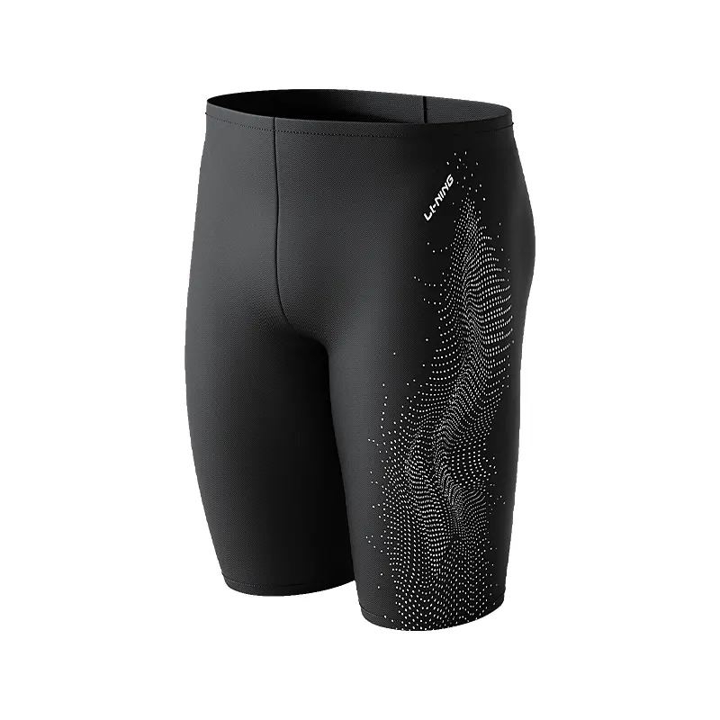 Li Ning Swimming Shorts Men's Black White