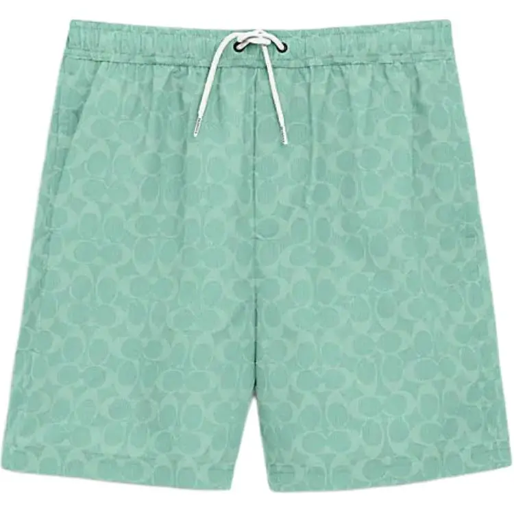 COACH SS24 Beach Shorts Men's Green