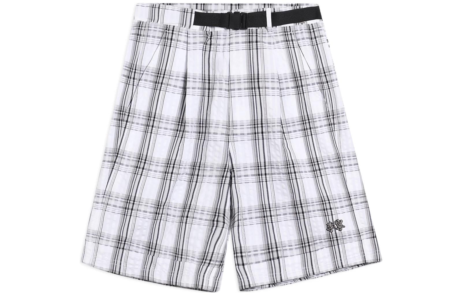 Li Ning Sports Trendy Collection Sports Shorts Men’s White Moderate