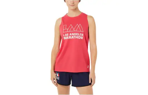 ASICS LAM READY SET II Tank Tops Women's Red Crew Neck Moderate Other