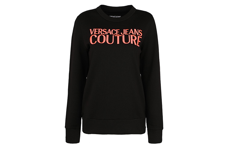 Женское худи Versace JEANS COUTURE (черное) — фото 1