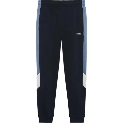Li Ning Casual Pants Men's Black/Flint Blue Moderate Cuffed Pants