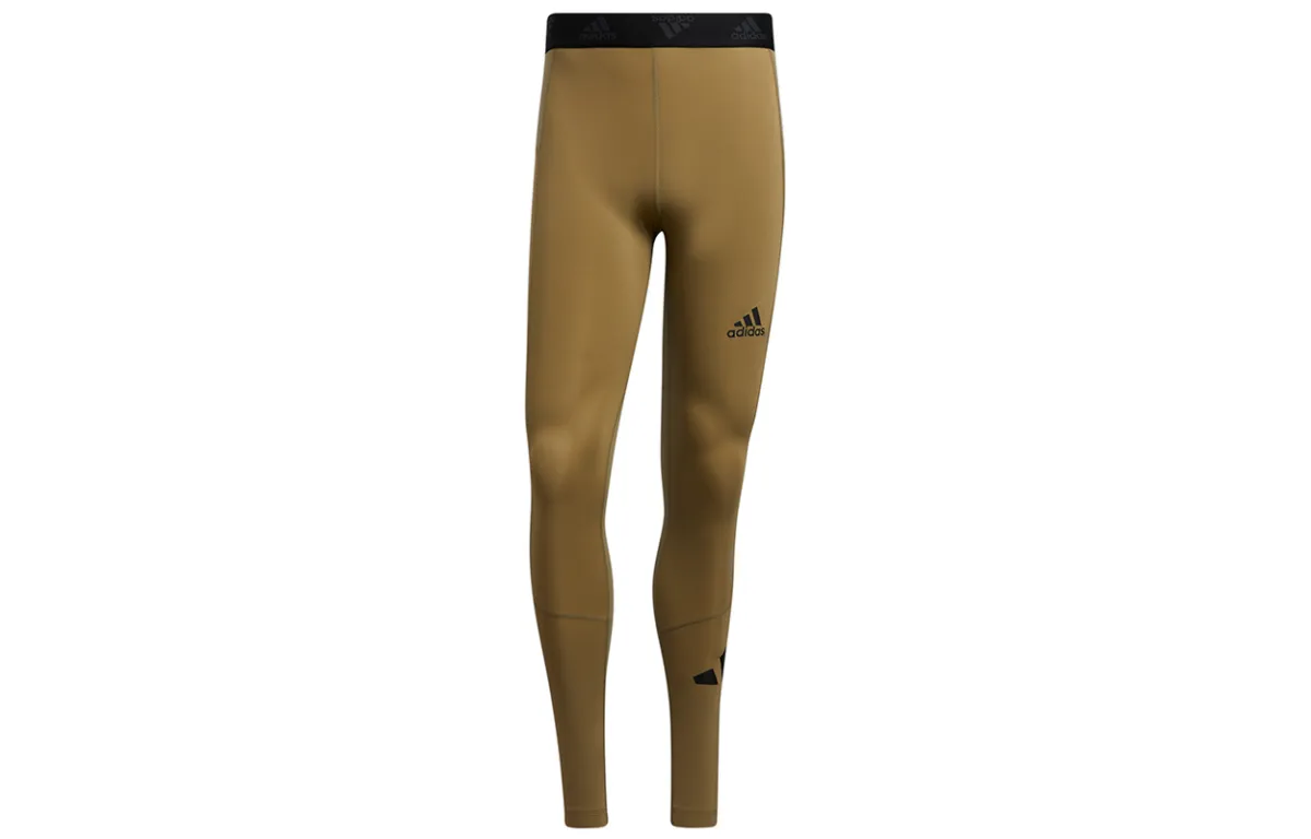 Adidas Sports Pants Men's Olive Moderate Cuffed Pants