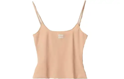 MIU MIU SS23 Tank Top Women's Cameo Brown