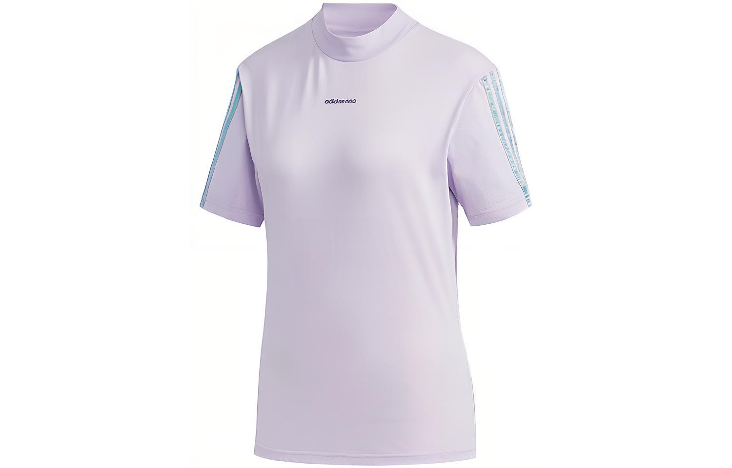 Женская футболка adidas neo (нежно-фиолетовая)