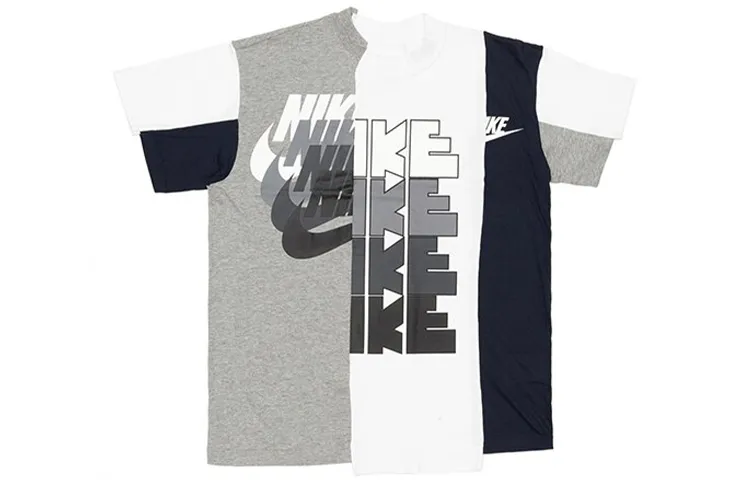 Nike X Sacai Hybrid T Shirt 'Canyon Gold/Obsidian'