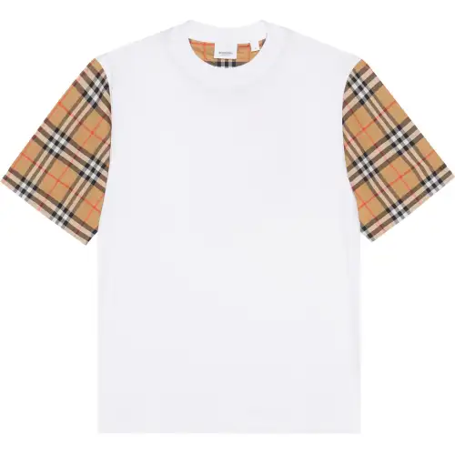 Burberry Drop Shoulder Sleeve T Shirt Women's White
