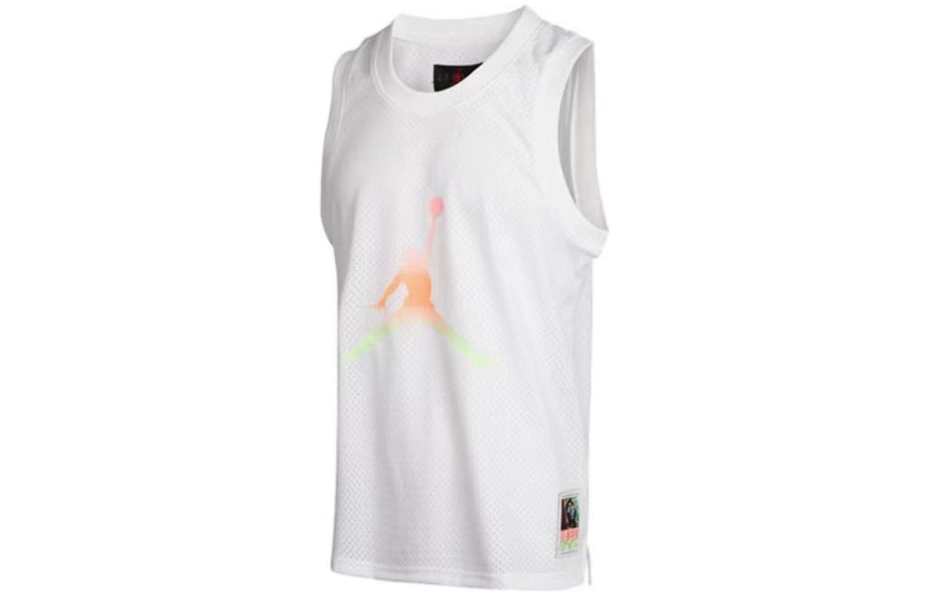 Jordan Basketball Jerseys Men’s White Moderate Straight Fit