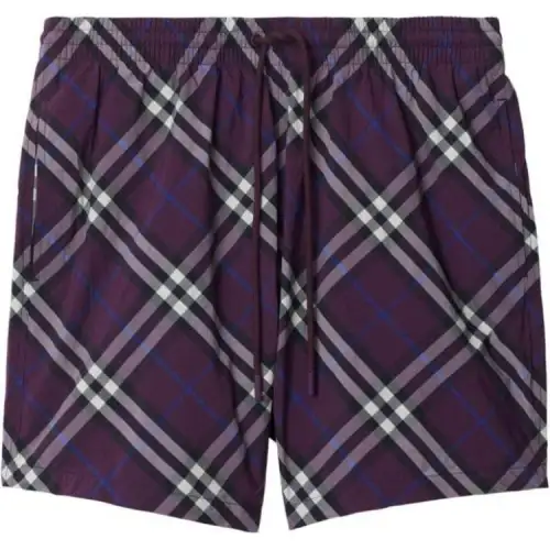 Burberry Check-print Swim Shorts