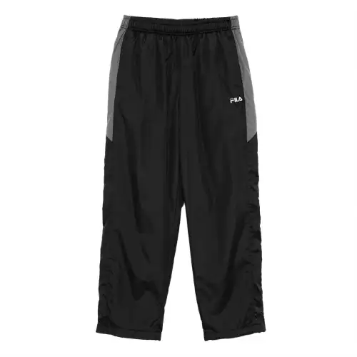 FILA Casual Pants Men's Black Moderate Straight Fit Pants