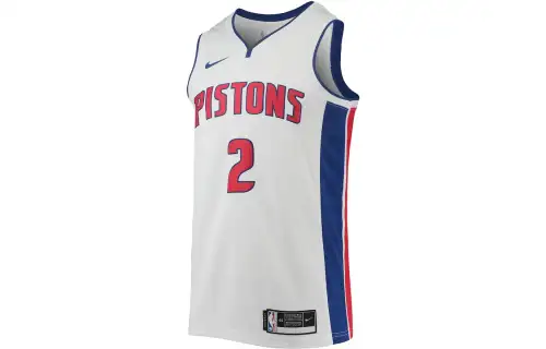 Nike Detroit Pistons Cunningham Letter Print Sports Basketball Vest Men's White