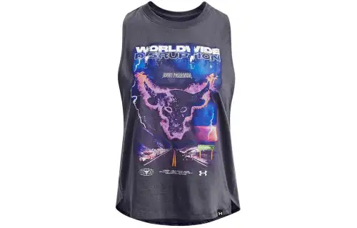 Under Armour Project Tank Tops Women's Purple Crew Neck Moderate Other