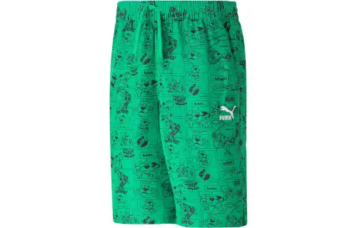 PUMA Casual Shorts Men's Green Moderate