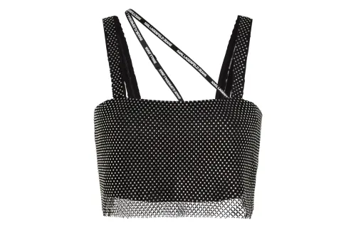 KARL LAGERFELD Jeans Logo-tape Cropped Tank Top