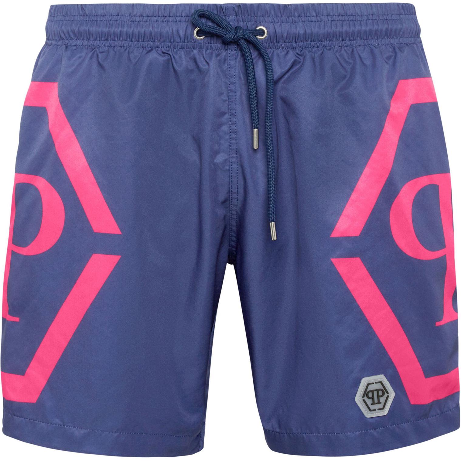 Philipp Plein logo-print swim shorts