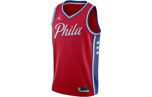 Jordan Basketball Jerseys Men's Red Moderate Straight Fit