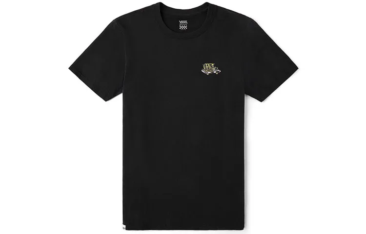 Vans OTW T-Shirts Women's Black Crew Neck Moderate Straight Fit