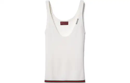 GUCCI Fine Rib Tank Top