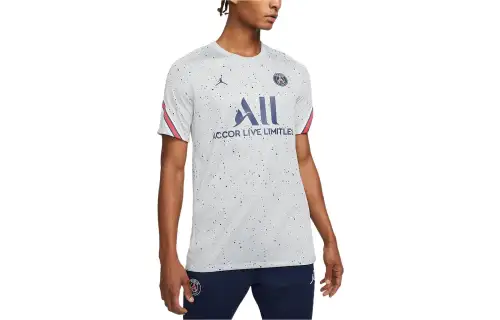 Jordan Paris Saint Germain Soccer Jerseys Men's Gray Moderate Straight Fit