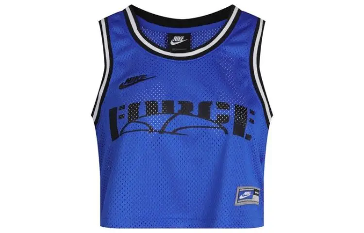 Nike Tank Tops Women's Blue Moderate Straight Fit