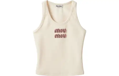MIU MIU FW23 Tank Top Women's Ecru