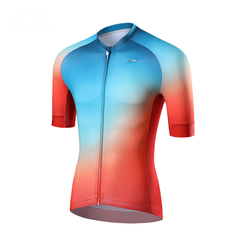 Li Ning Cycling Clothing Men's Gradient Orange